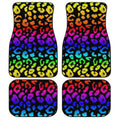 Colorful Cheetah Print Car Floor Mats Custom Skin Animal Car Accessories - Gearcarcover - 1