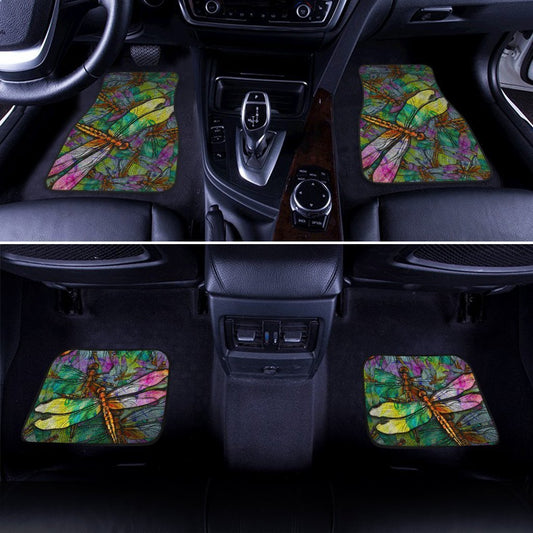 Colorful Dragonfly Car Floor Mats Custom Dragonfly Car Accessories - Gearcarcover - 2