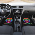 Colorful Flower Peace Car Floor Mats Get Your Happy On Car Accessories - Gearcarcover - 3