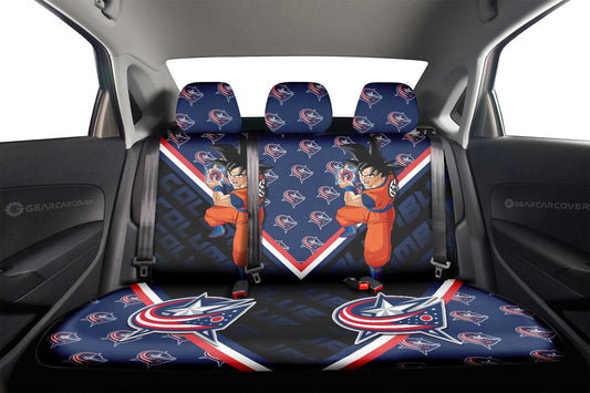 Columbus Blue Jackets Car Back Seat Cover Custom Car Decorations For Fans - Gearcarcover - 2