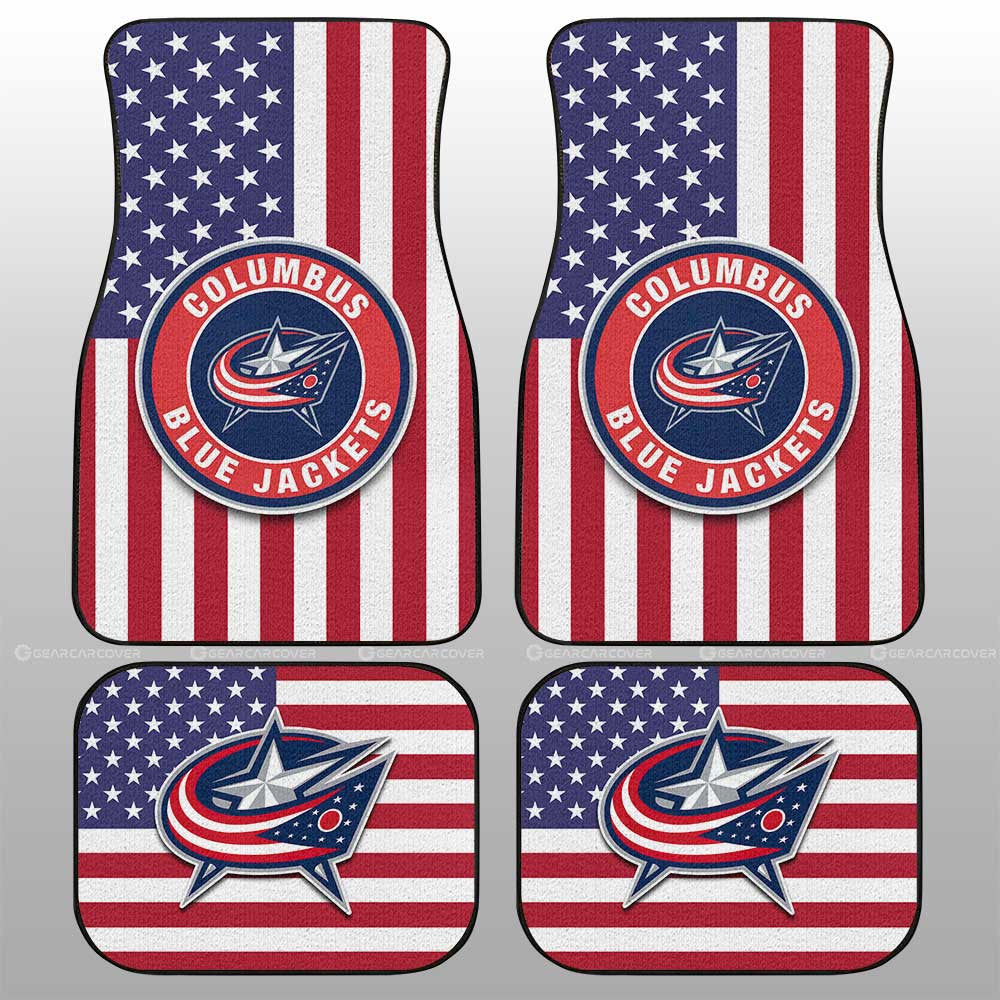 Columbus Blue Jackets Car Floor Mats Custom Car Decor Accessories - Gearcarcover - 1