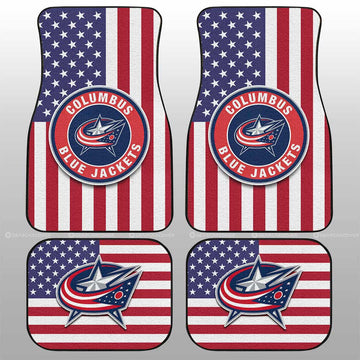 Columbus Blue Jackets Car Floor Mats Custom Car Decor Accessories - Gearcarcover - 1