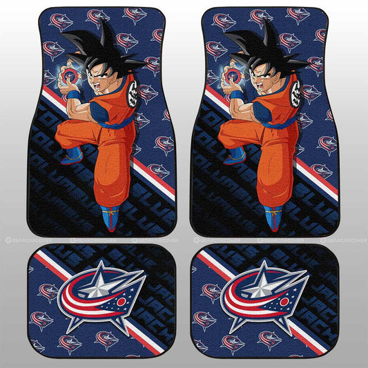 Columbus Blue Jackets Car Floor Mats Custom Car Decorations For Fans - Gearcarcover - 1