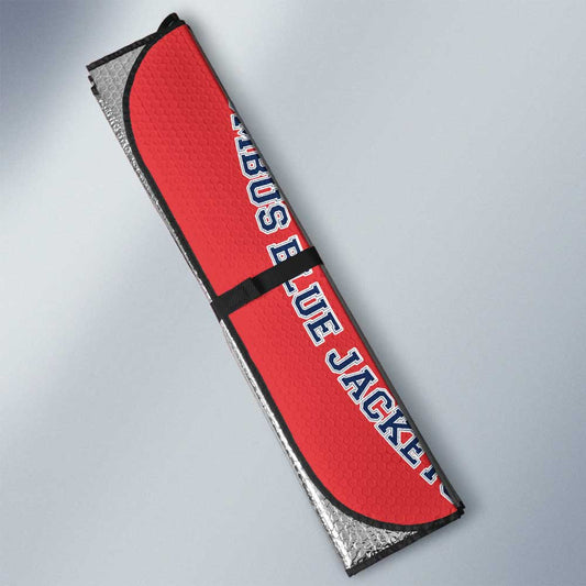 Columbus Blue Jackets Car Sunshade Custom Car Accessories For Fans - Gearcarcover - 2