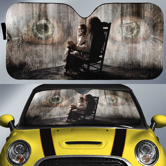 Conjuring Car Sunshade Custom Horror Face Car Interior Accessories - Gearcarcover - 1