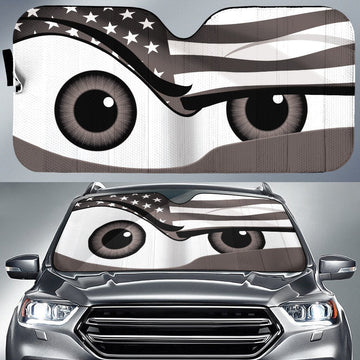 Cool Eyes Car Sunshade Custom US Flag Car Accessories - Gearcarcover - 1