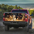 Cool Five Running Horse Truck Tailgate Decal Custom American Flag Car Accessories - Gearcarcover - 3