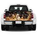 Cool Five Running Horse Truck Tailgate Decal Custom American Flag Car Accessories - Gearcarcover - 4