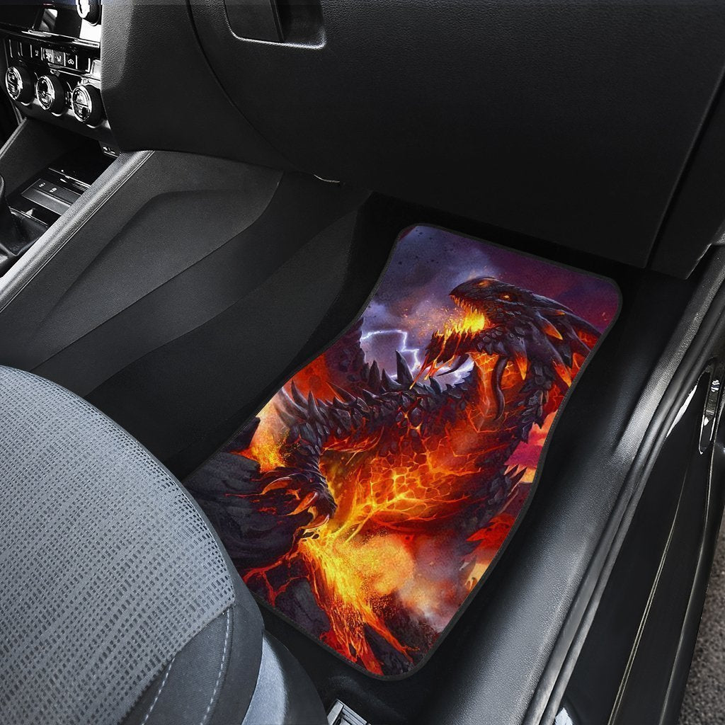 Coolest Burning Dragon Car Floor Mats Custom Cool Car Accessories - Gearcarcover - 4