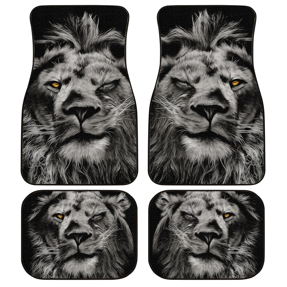 Coolest Lion Car Floor Mats Custom Car Accessories Cool - Gearcarcover - 1