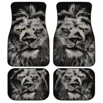 Coolest Lion Car Floor Mats Custom Car Accessories Cool - Gearcarcover - 1