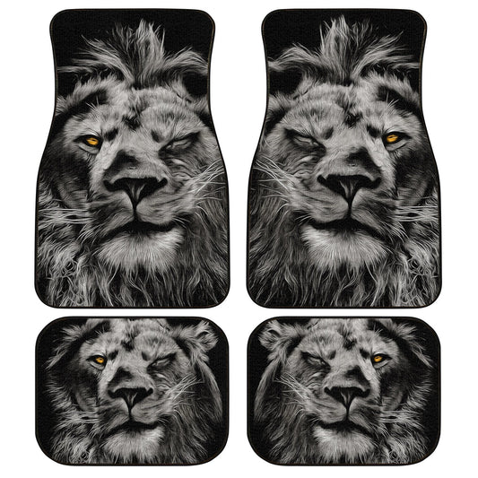 Coolest Lion Car Floor Mats Custom Car Accessories Cool - Gearcarcover - 1