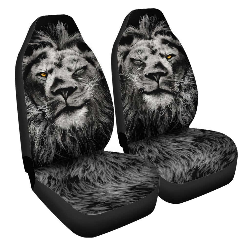 Coolest Lion Car Seat Covers Gift For Dad - Gearcarcover - 3