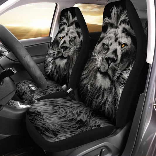 Coolest Lion Car Seat Covers Gift For Dad - Gearcarcover - 1