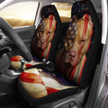 Coolest Pitbull Dog Car Seat Covers Custom American Flag Car Accessories - Gearcarcover - 2
