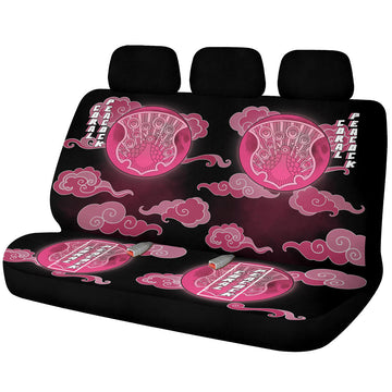 Coral Peacock Car Back Seat Covers Custom Black Clover Anime Car Accessories - Gearcarcover - 1