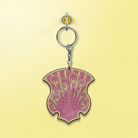 Coral Peacock Keychain Custom Black Clover Anime Car Accessories - Gearcarcover - 2