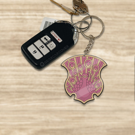 Coral Peacock Keychain Custom Black Clover Anime Car Accessories - Gearcarcover - 1