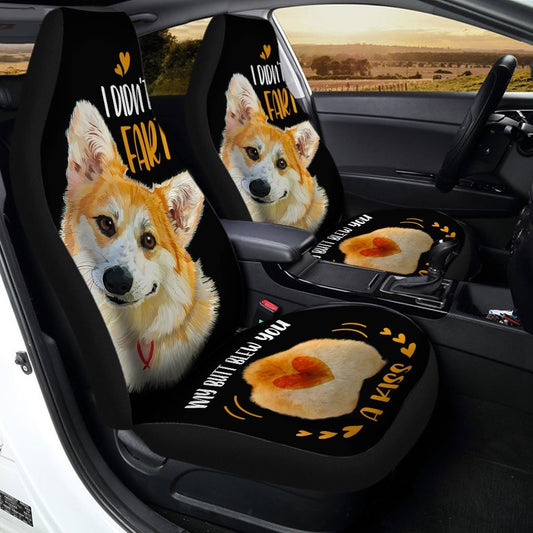 Corgi Car Seat Covers Custom Funny I Didn't Fart Car Accessories For Corgi Lovers - Gearcarcover - 2