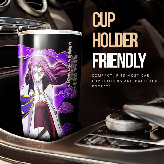 Cornelia Li Britannia Tumbler Cup Custom Code Geass Anime Car Accessories - Gearcarcover - 2