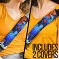 Couple Turtle Seat Belt Covers Custom Hibiscus Flowers Car Accessories - Gearcarcover - 3