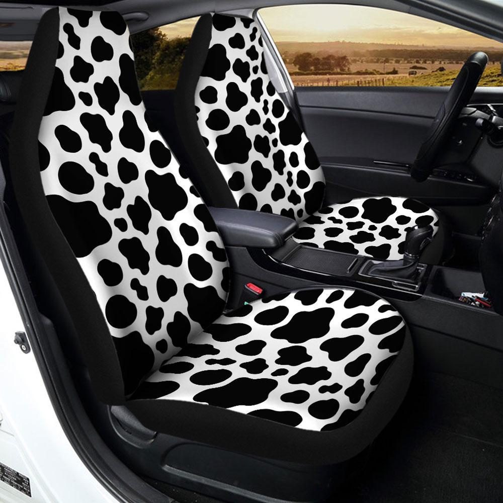 Cow Dairy Car Seat Covers Printed Custom Animal Skin Car Accessories - Gearcarcover - 2