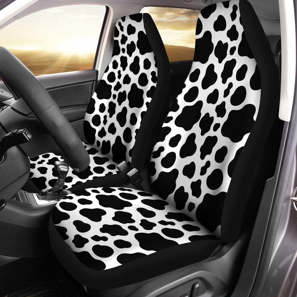 Cow Dairy Car Seat Covers Printed Custom Animal Skin Car Accessories - Gearcarcover - 1
