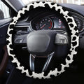 Cow Dairy Steering Wheel Cover Custom Animal Skin Printed Car Interior Accessories - Gearcarcover - 3