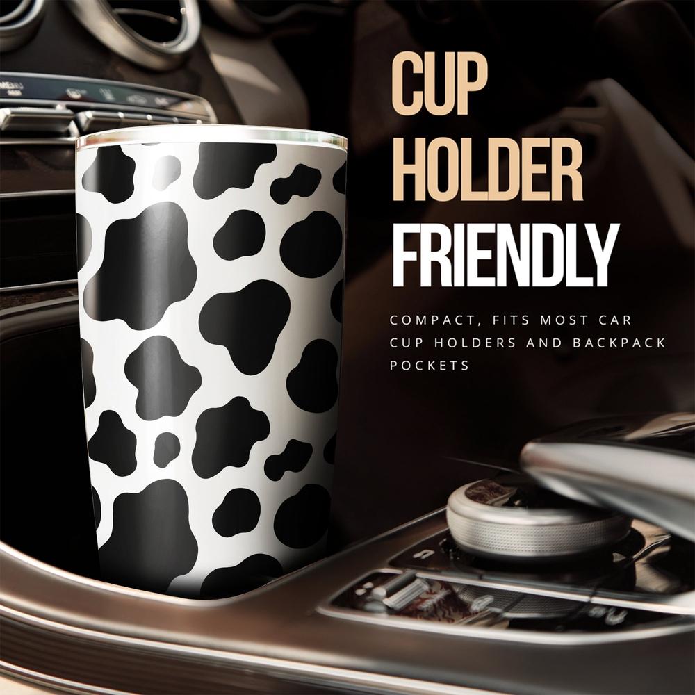 Cow Skin Pattern Custom Tumbler Stainless Steel - Gearcarcover - 3