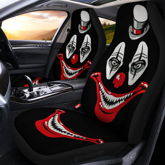 Creepy Clown Hat Car Seat Covers Custom Car Interior Accessories Halloween Decorations - Gearcarcover - 2