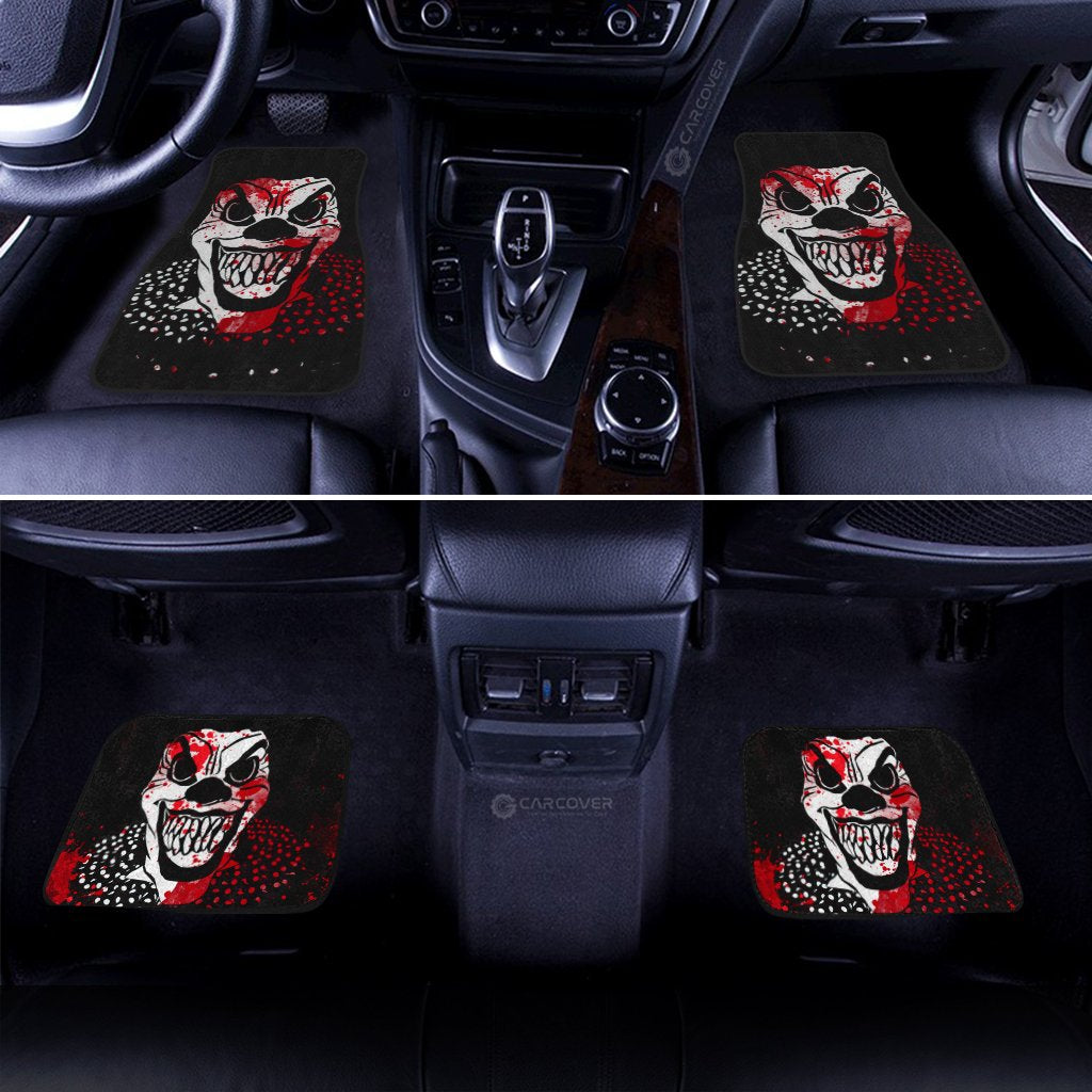 Creepy Evil Clown Face Car Floor Mats Custom Halloween Car Accessories - Gearcarcover - 3