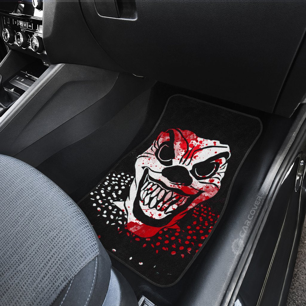 Creepy Evil Clown Face Car Floor Mats Custom Halloween Car Accessories - Gearcarcover - 4