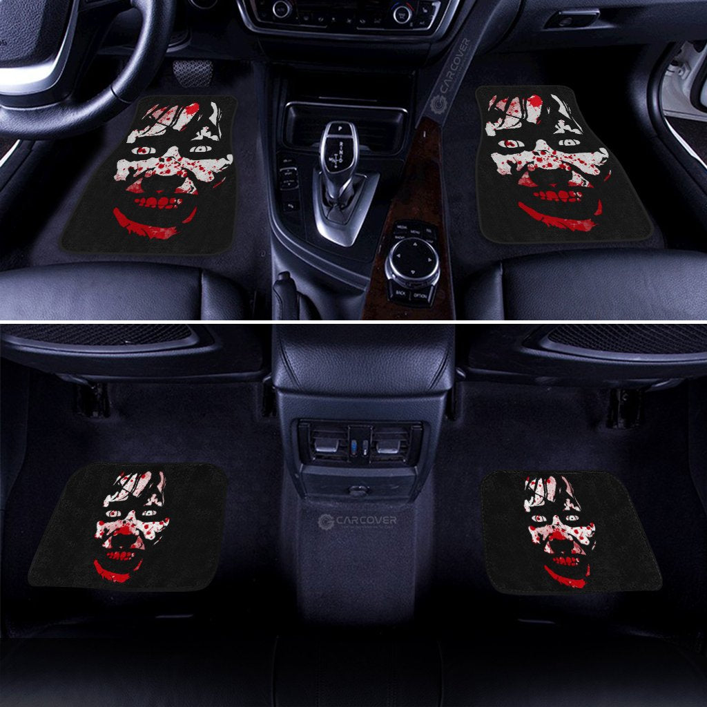 Creepy Face Car Floor Mats Custom Car Interior Accessories Halloween - Gearcarcover - 3