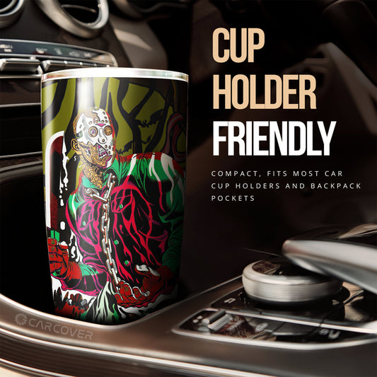Creepy Jason Tumbler Cup Custom Car Accessories Horror Halloween Decorations - Gearcarcover - 2