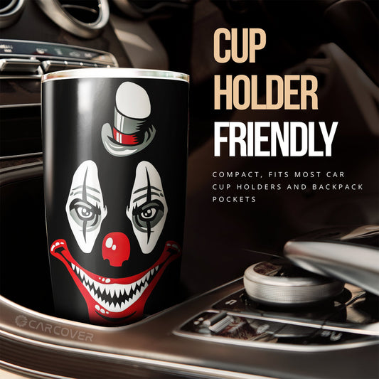 Creppy Clown Hat Tumbler Cup Custom Car Accessories Halloween Decorations - Gearcarcover - 2