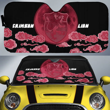 Crimson Lion Car Sunshade Custom Black Clover Anime Car Accessories - Gearcarcover - 1