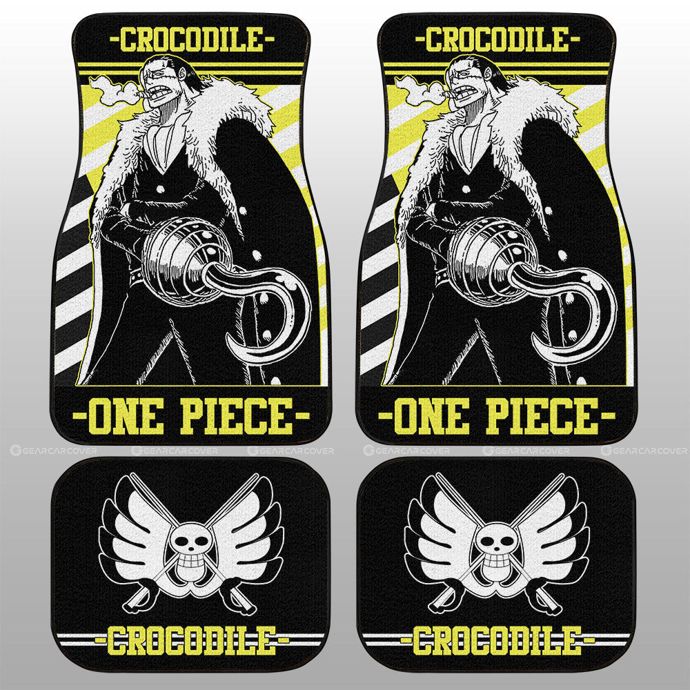 Crocodile Car Floor Mats Custom One Piece Anime Car Accessories - Gearcarcover - 1