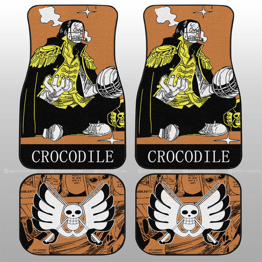 Crocodile Car Floor Mats Custom One Piece Anime Car Accessories - Gearcarcover - 2