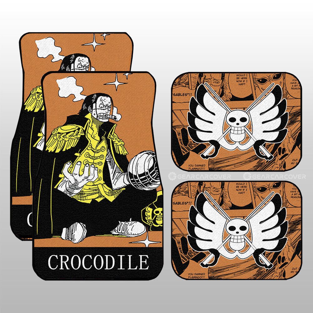 Crocodile Car Floor Mats Custom One Piece Anime Car Accessories - Gearcarcover - 3