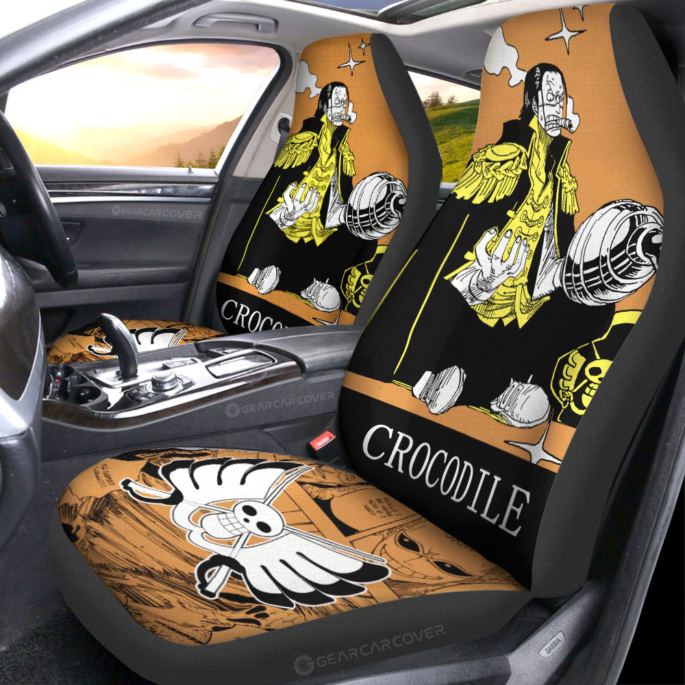 Crocodile Car Seat Covers Custom One Piece Anime Car Accessories - Gearcarcover - 1