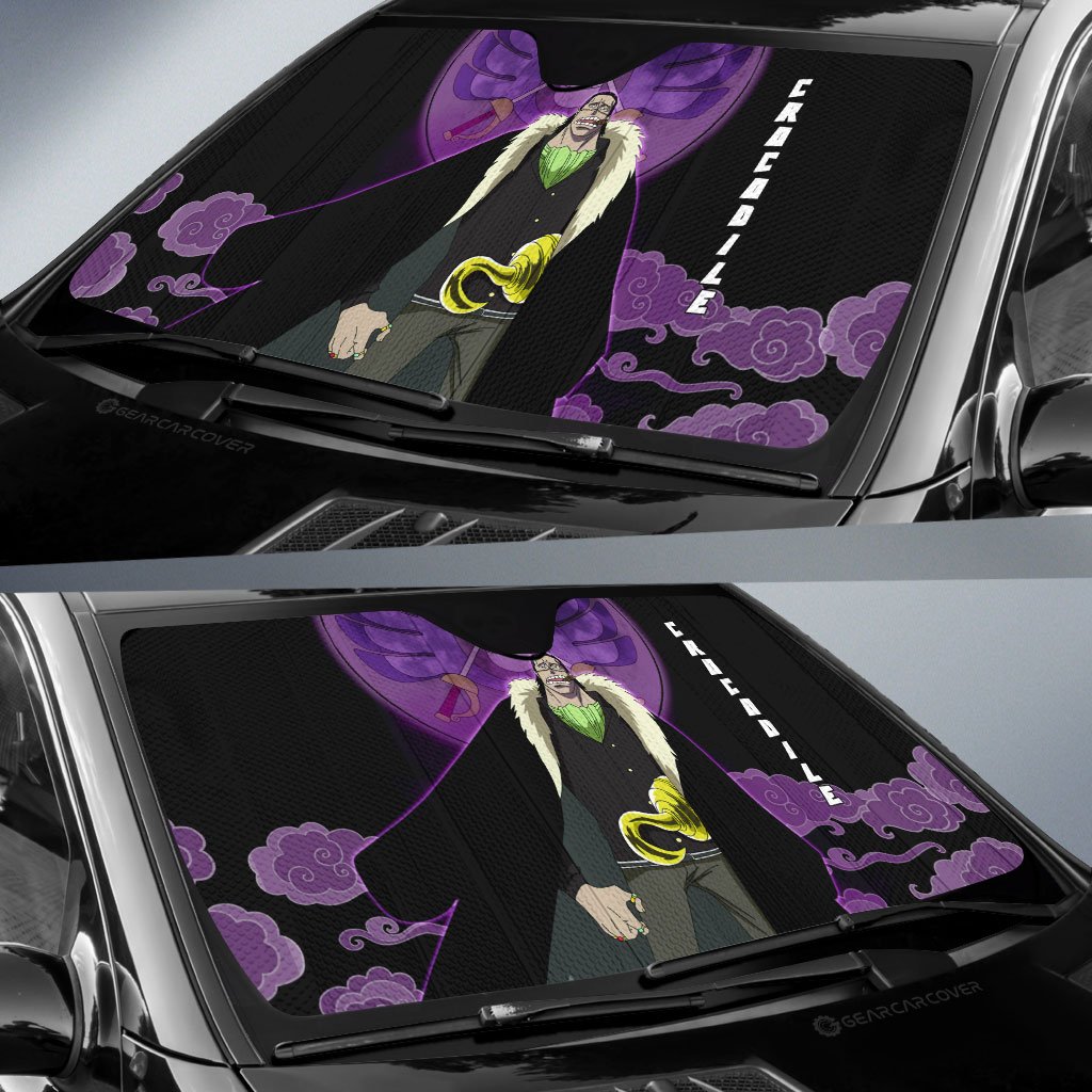 Crocodile Car Sunshade Custom One Piece Anime Car Accessories For Anime Fans - Gearcarcover - 2