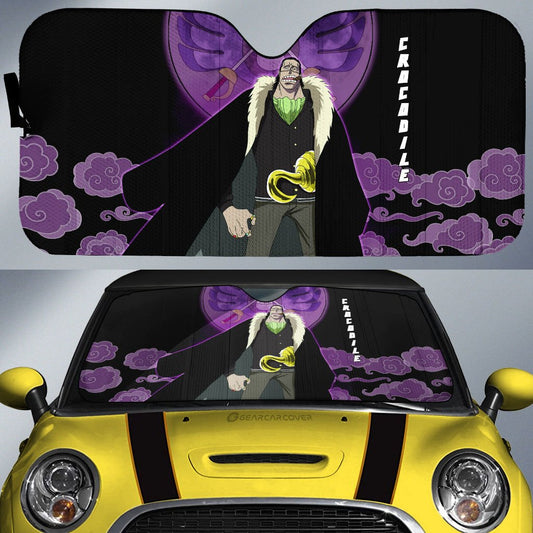 Crocodile Car Sunshade Custom One Piece Anime Car Accessories For Anime Fans - Gearcarcover - 1