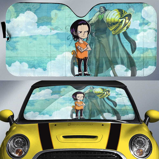 Crocodile Car Sunshade Custom One Piece Map Car Accessories For Anime Fans - Gearcarcover - 1