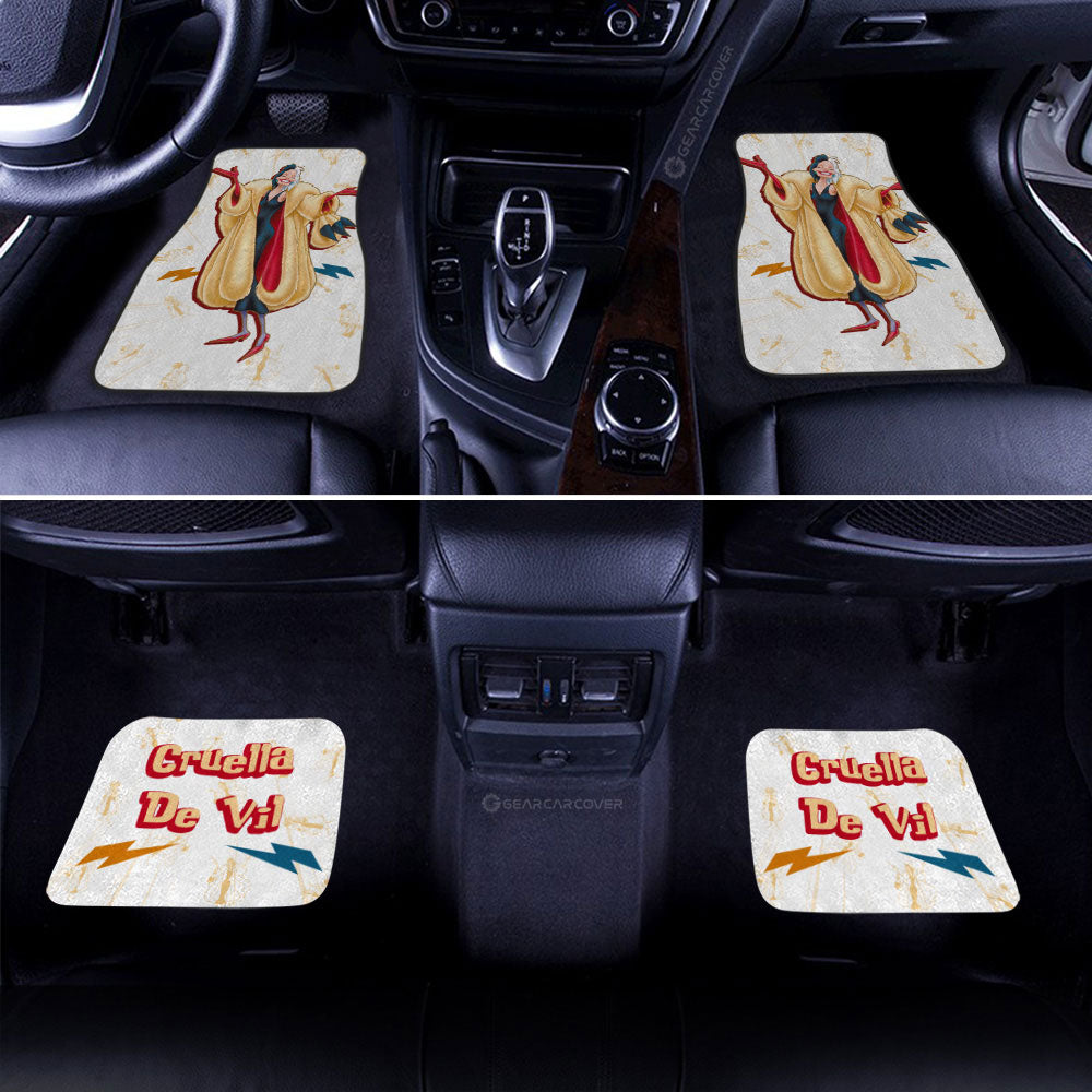 Cruella De Vil Car Floor Mats Custom Cartoon Car Accessories - Gearcarcover - 2