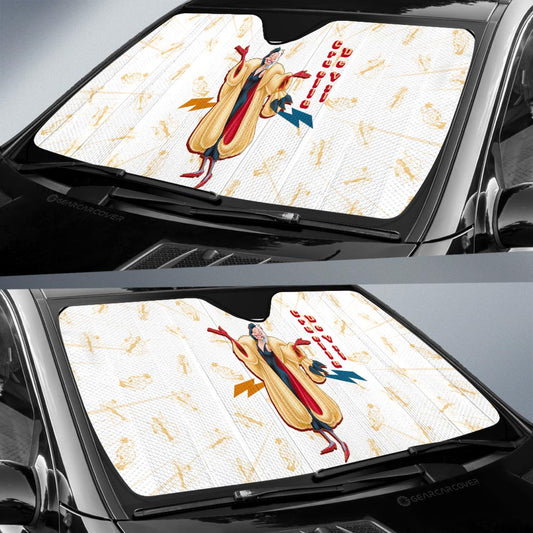 Cruella De Vil Car Sunshade Custom Cartoon Car Accessories - Gearcarcover - 2