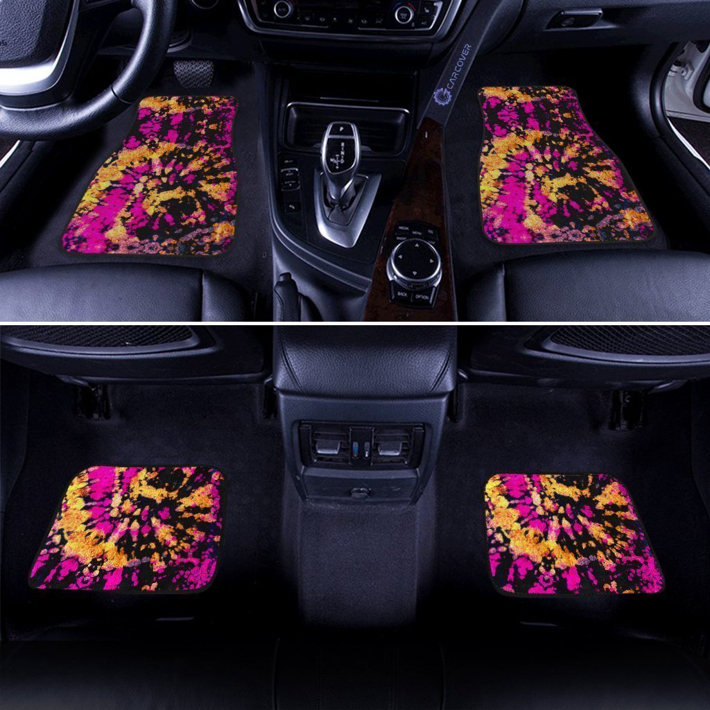 Crumple Tie Dye Car Floor Mats Custom Hippie Car Accessories - Gearcarcover - 2