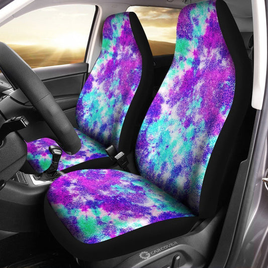Crumple Tie Dye Car Seat Covers Custom Hippie Car Accessories - Gearcarcover - 2