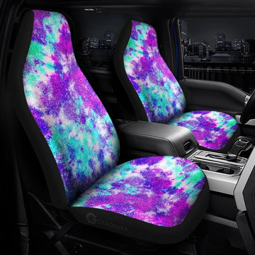 Crumple Tie Dye Car Seat Covers Custom Hippie Car Accessories - Gearcarcover - 1