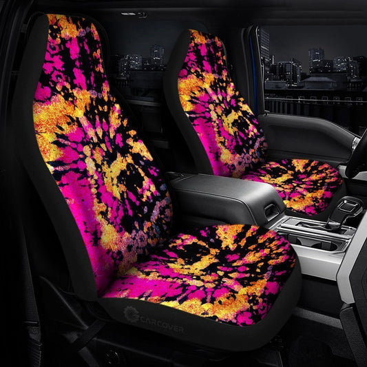 Crumple Tie Dye Car Seat Covers Custom Hippie Car Accessories - Gearcarcover - 1