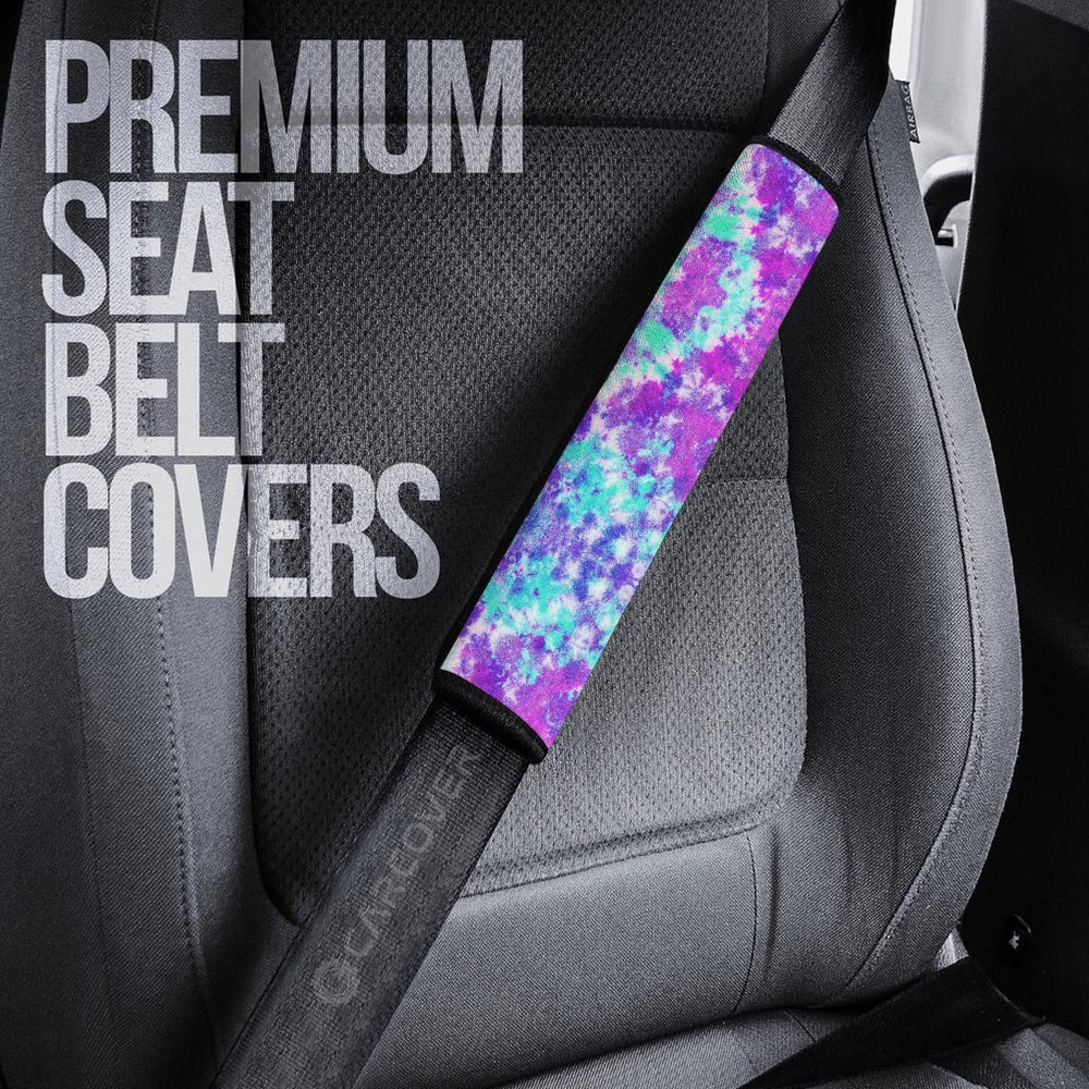 Crumple Tie Dye Seat Belt Covers Custom Hippie Car Accessories Gifts - Gearcarcover - 3